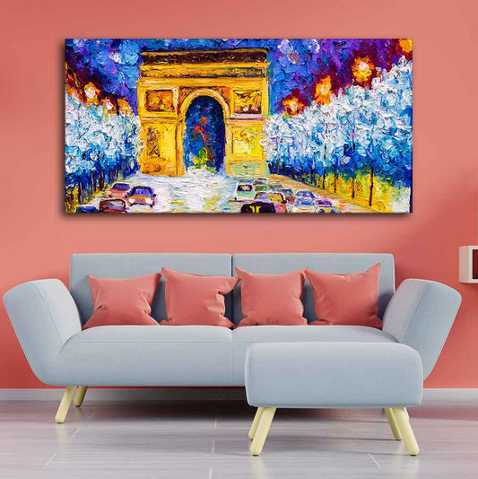 Premium Wall Painting of Abstract Arc de Triomphe - Decor Smart