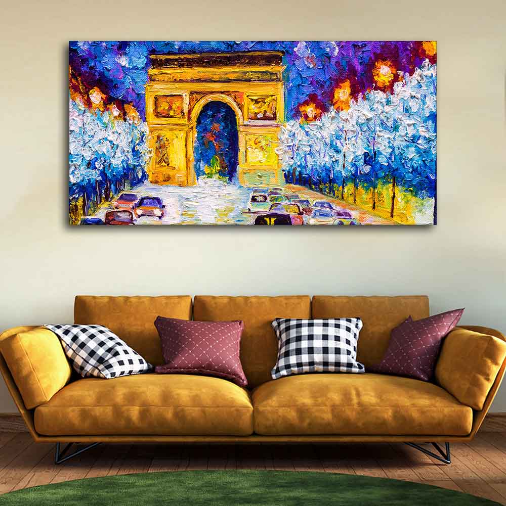 Premium Wall Painting of Abstract Arc de Triomphe - Decor Smart