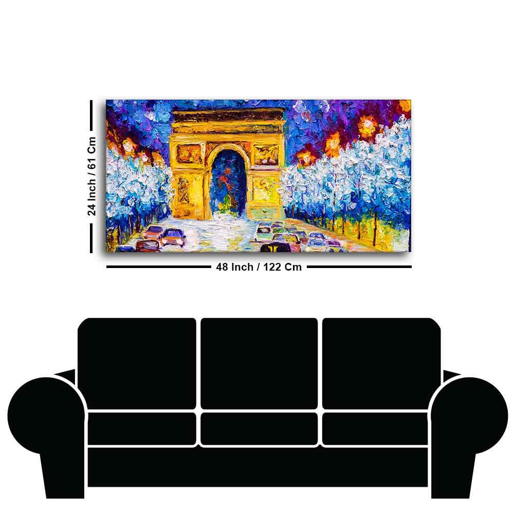 Premium Wall Painting of Abstract Arc de Triomphe - Decor Smart
