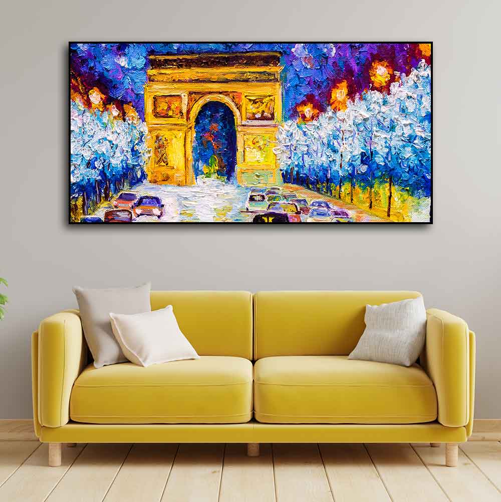 Premium Wall Painting of Abstract Arc de Triomphe - Decor Smart