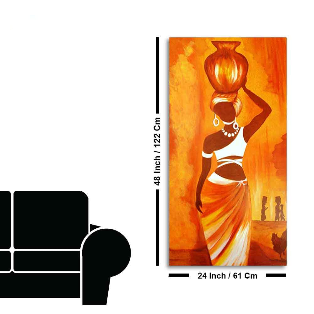 Premium Wall Painting of Abstract Warli Art - Decor Smart