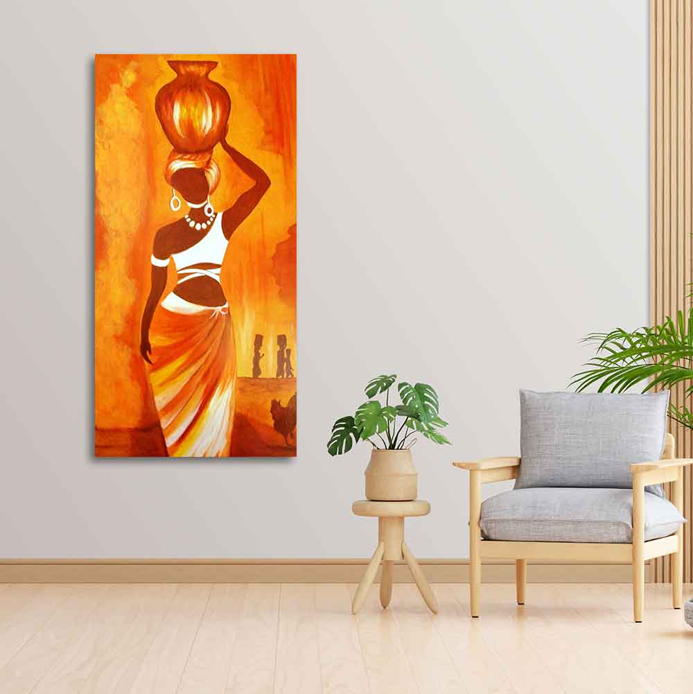 Premium Wall Painting of Abstract Warli Art - Decor Smart