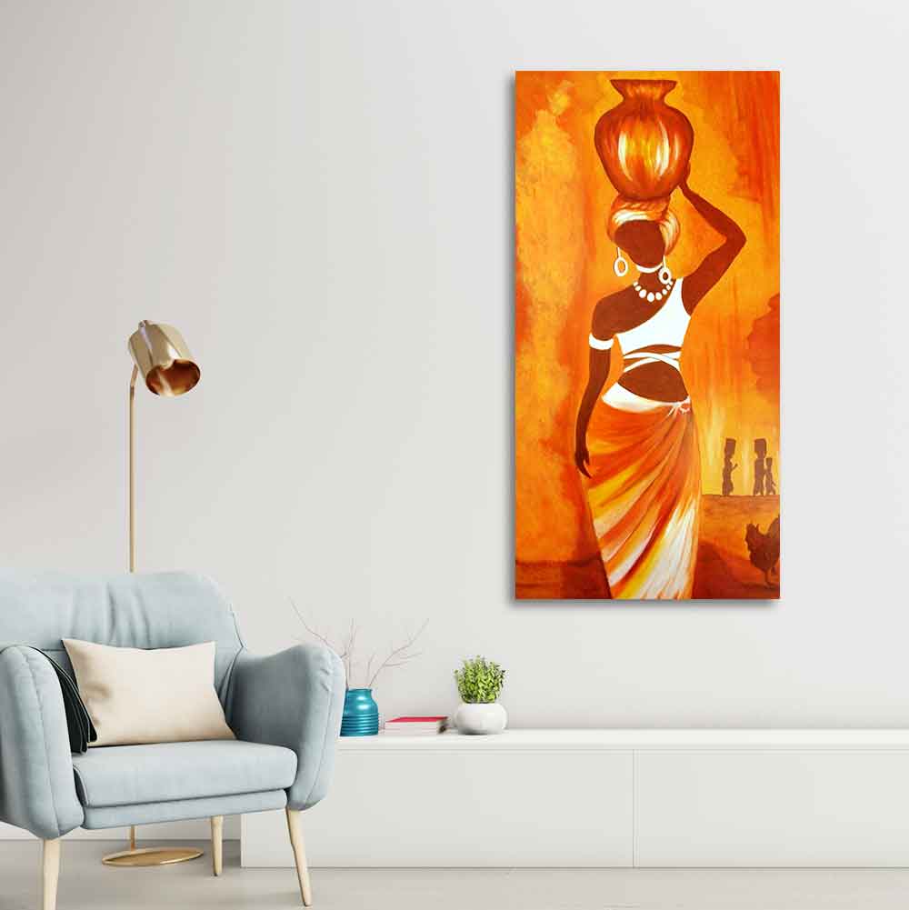 Premium Wall Painting of Abstract Warli Art - Decor Smart