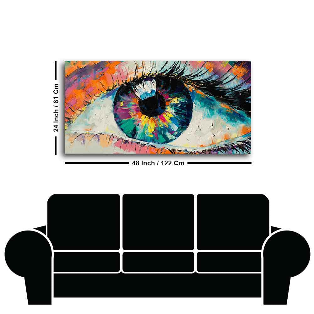 Premium Wall Painting of Conceptual Abstract Picture of the Eye - Decor Smart