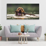 Premium Wall Painting of Dog Swimming - Decor Smart