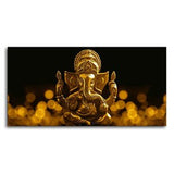 Premium Wall Painting of Golden Lord Ganesha - Decor Smart