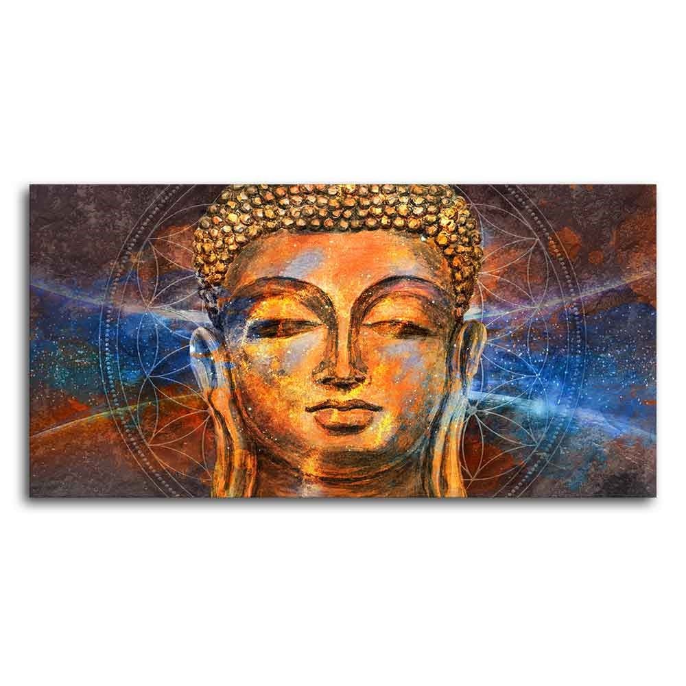 Premium Wall Painting of Peaceful Lord Buddha - Decor Smart
