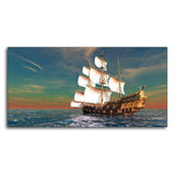 Premium Wall Painting of Ship on the Ocean - Decor Smart