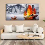 Premium Wall Painting of Victoria Harbor, Hong Kong - Decor Smart