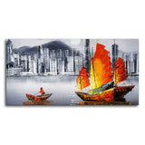 Premium Wall Painting of Victoria Harbor, Hong Kong - Decor Smart