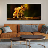 Premium Wall Painting Squirrel in The Dark Forest - Decor Smart