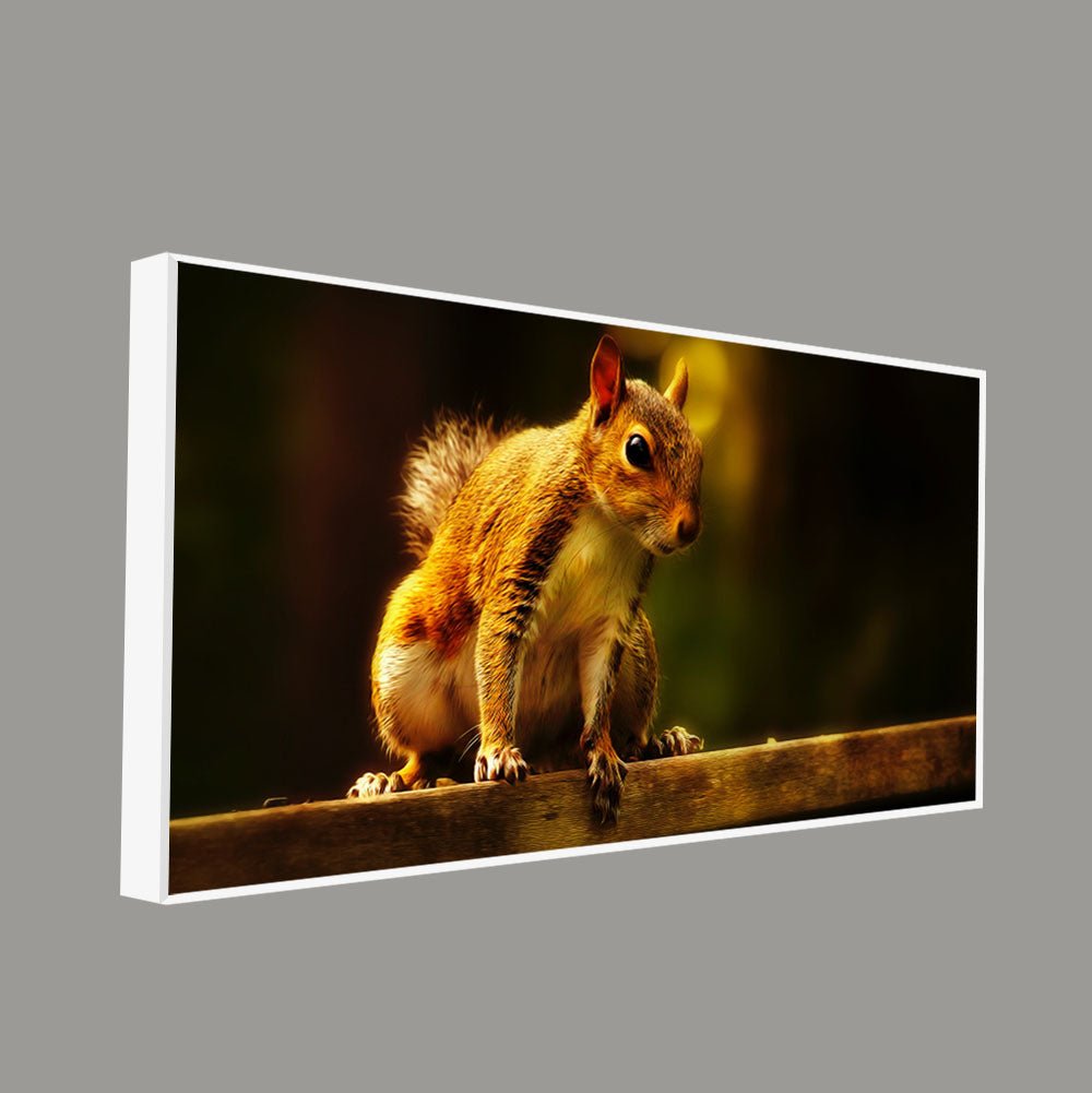 Premium Wall Painting Squirrel in The Dark Forest - Decor Smart