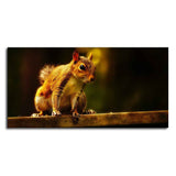 Premium Wall Painting Squirrel in The Dark Forest - Decor Smart