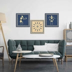 Premium Warli Art Wall Hanging Painting Set of Three