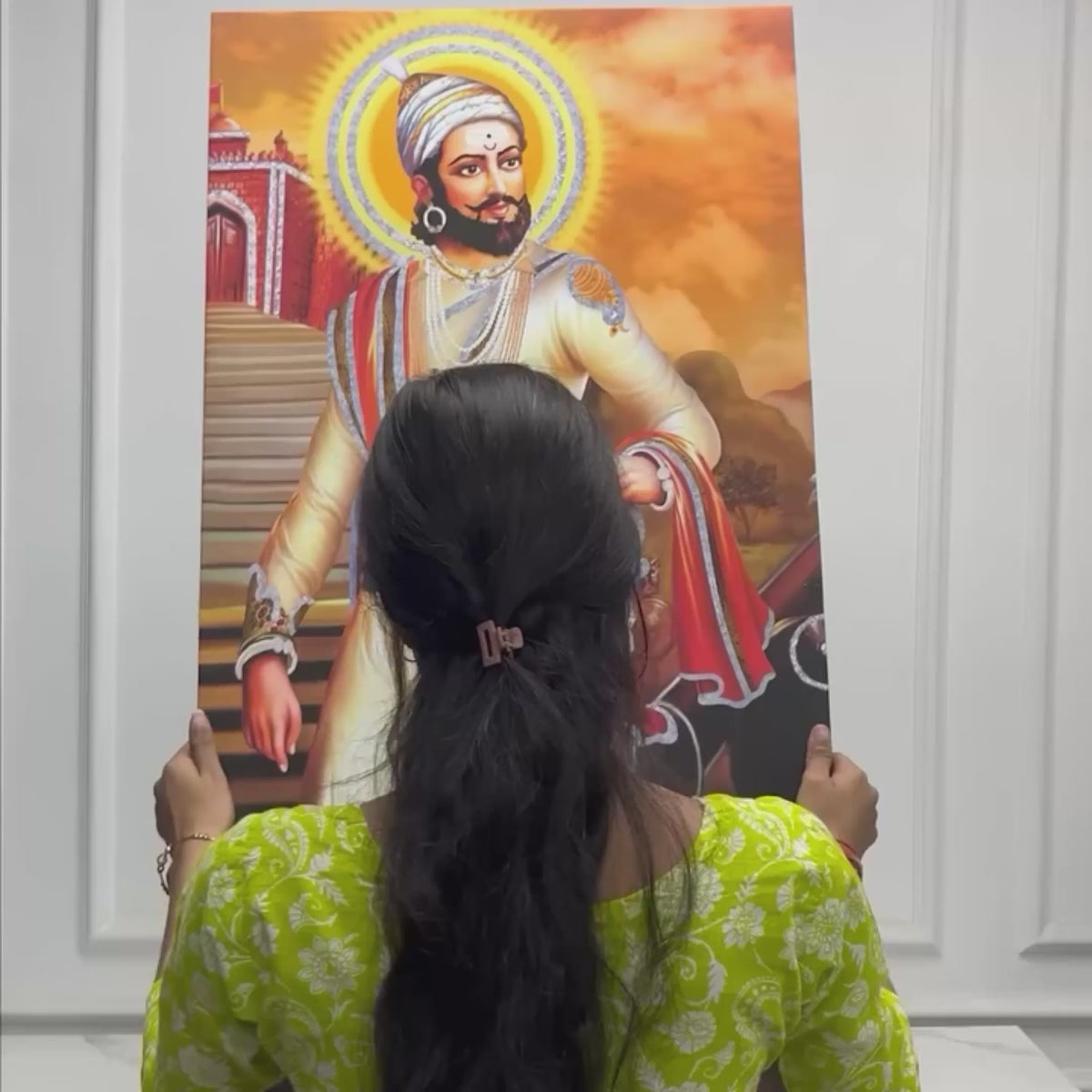 Chhatrapati Shivaji Maharaj Premium Canvas Wall Painting