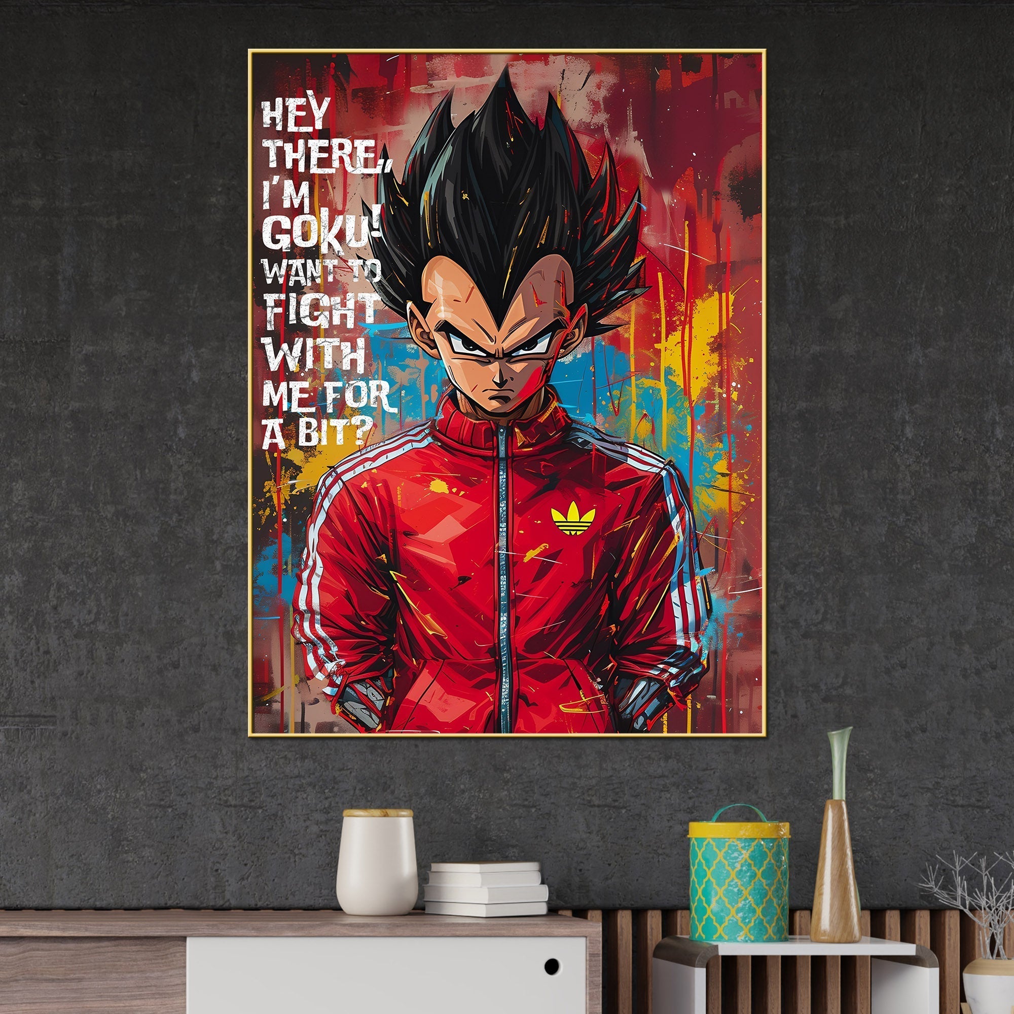 Prince Vegeta of Fallen Saiyan Cotton Canvas Wall Painting