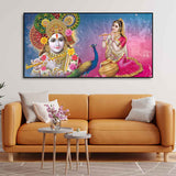 Radha and Kanha Ji Canvas Wall Painting - Decor Smart