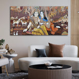Radha Krishna Canvas Wall Painting - Decor Smart