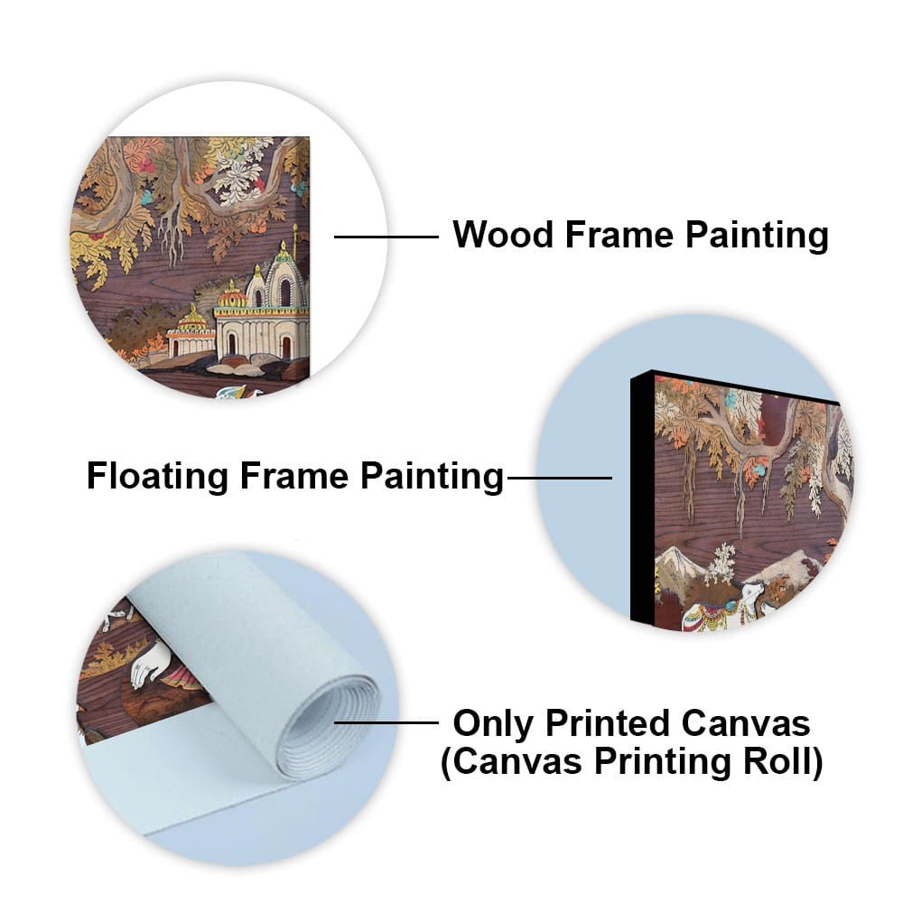 Radha Krishna Canvas Wall Painting - Decor Smart