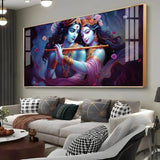 Radha Krishna Unforgetful Love Premium Acrylic Floating Wall Painting - Decor Smart