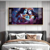 Radha Krishna Unforgetful Love Premium Acrylic Floating Wall Painting - Decor Smart