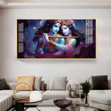Radha Krishna Unforgetful Love Premium Acrylic Floating Wall Painting - Decor Smart