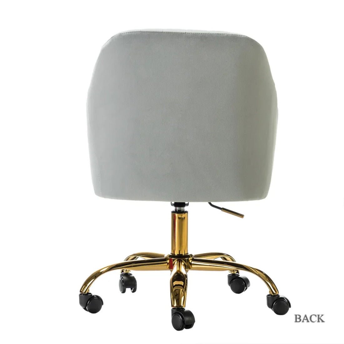 Refined White Tufted Velvet Comfy Armchair with Golden Legs - Decor Smart