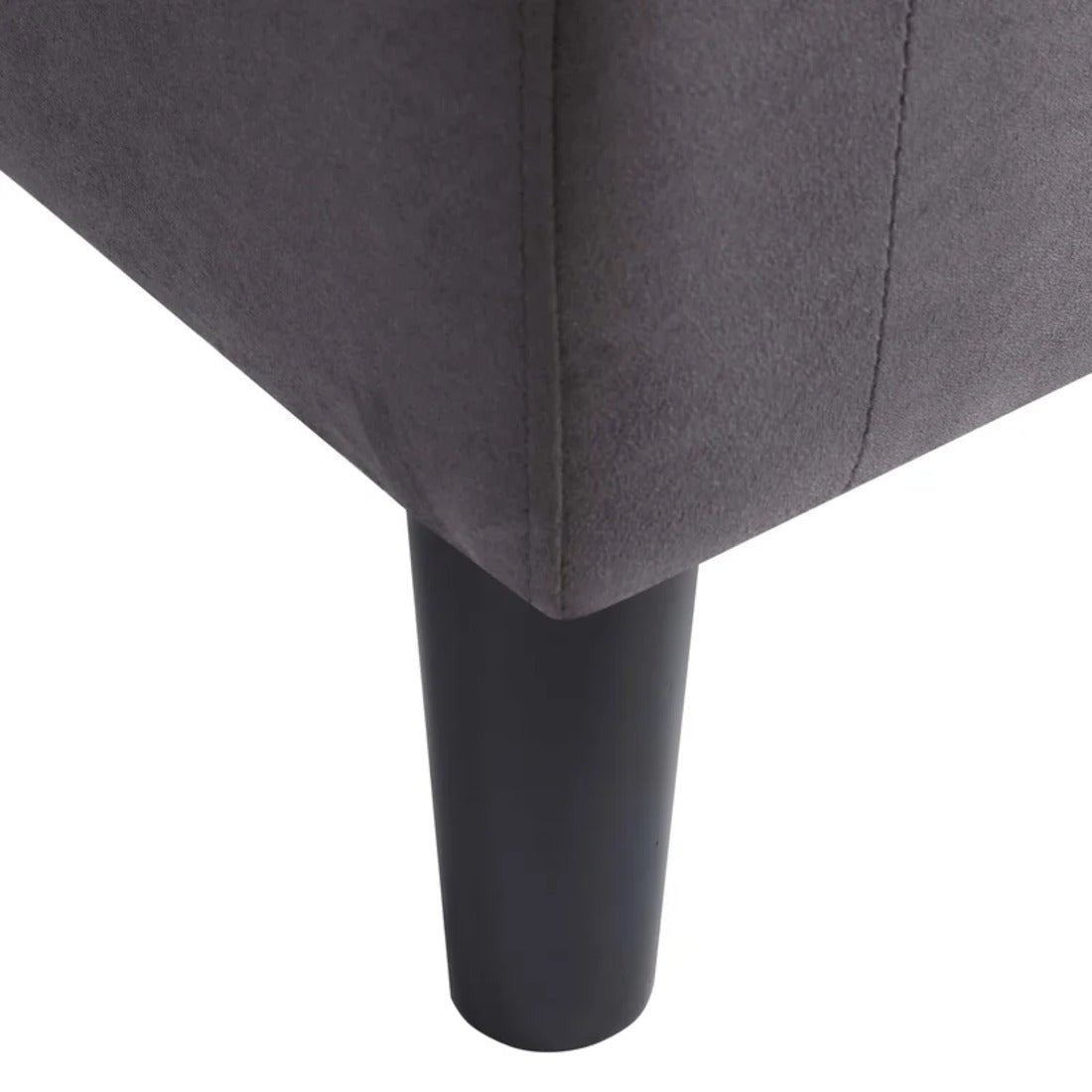 Rich Brown Comfy Round Back Velvet Accent Chair with Ottoman - Decor Smart