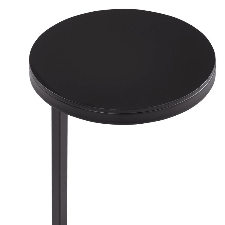 Ring Base Black Marble Designer Side Table - Decor Smart