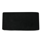 Royal Black Velvet Ottoman Bench with Golden Classic Legs