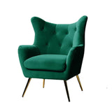 Royal Green Comfortable Tufted Velvet Sofa Lounge Chair - Decor Smart