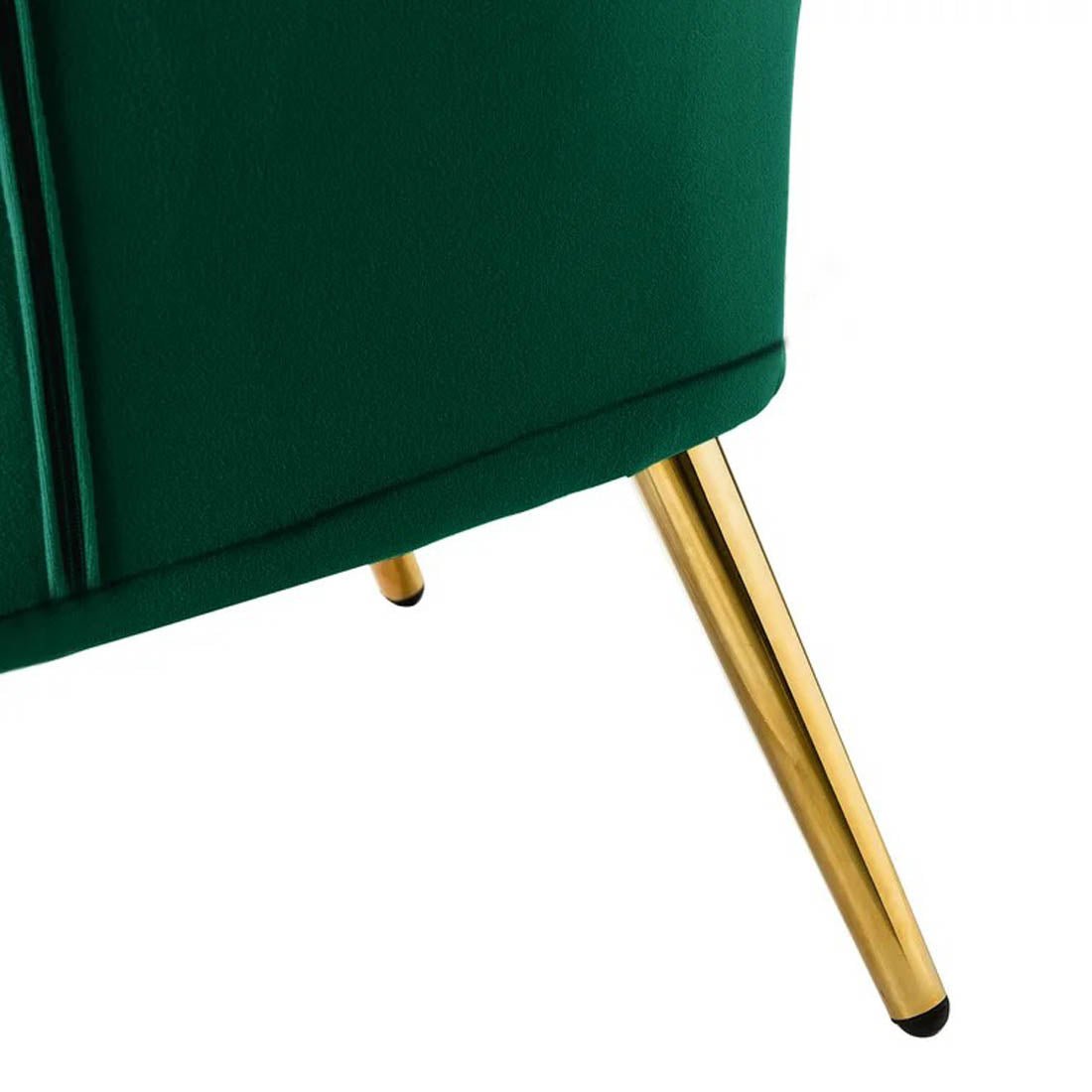 Royal Green Comfortable Tufted Velvet Sofa Lounge Chair - Decor Smart