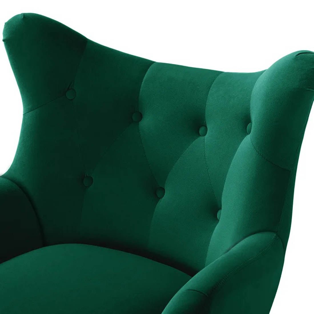 Royal Green Comfortable Tufted Velvet Sofa Lounge Chair - Decor Smart