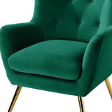 Royal Green Comfortable Tufted Velvet Sofa Lounge Chair - Decor Smart