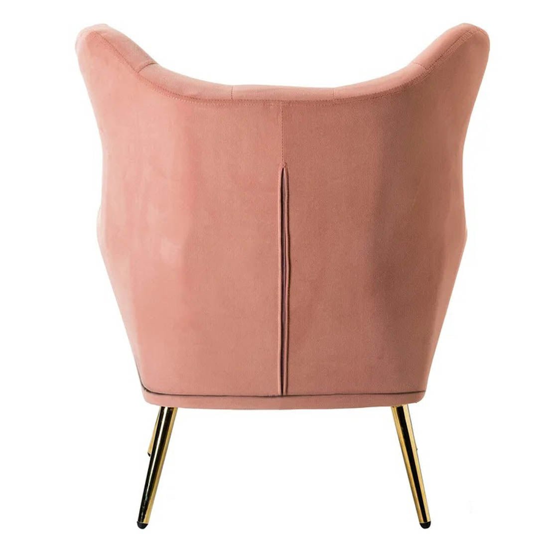 Royal Pink Comfortable Tufted Velvet Sofa Lounge Chair - Decor Smart