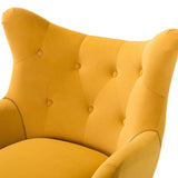 Royal Yellow Comfortable Tufted Velvet Sofa Lounge Chair - Decor Smart