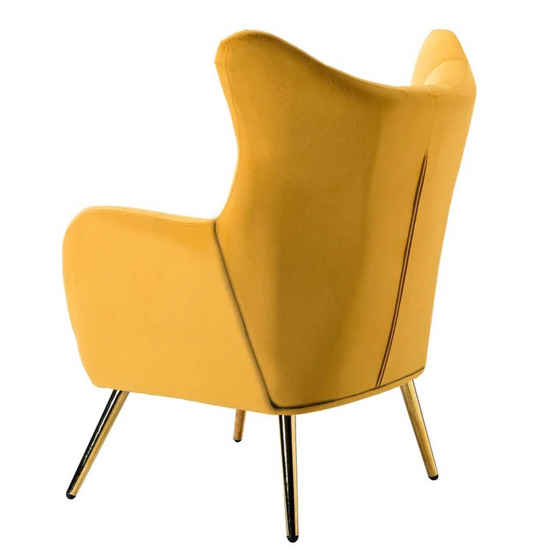 Royal Yellow Comfortable Tufted Velvet Sofa Lounge Chair - Decor Smart