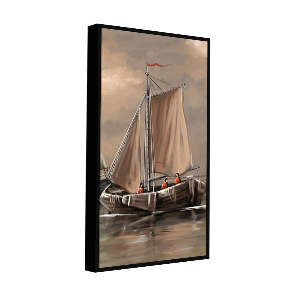 Sailing Boat on the Sea landscape Wall Painting - Decor Smart