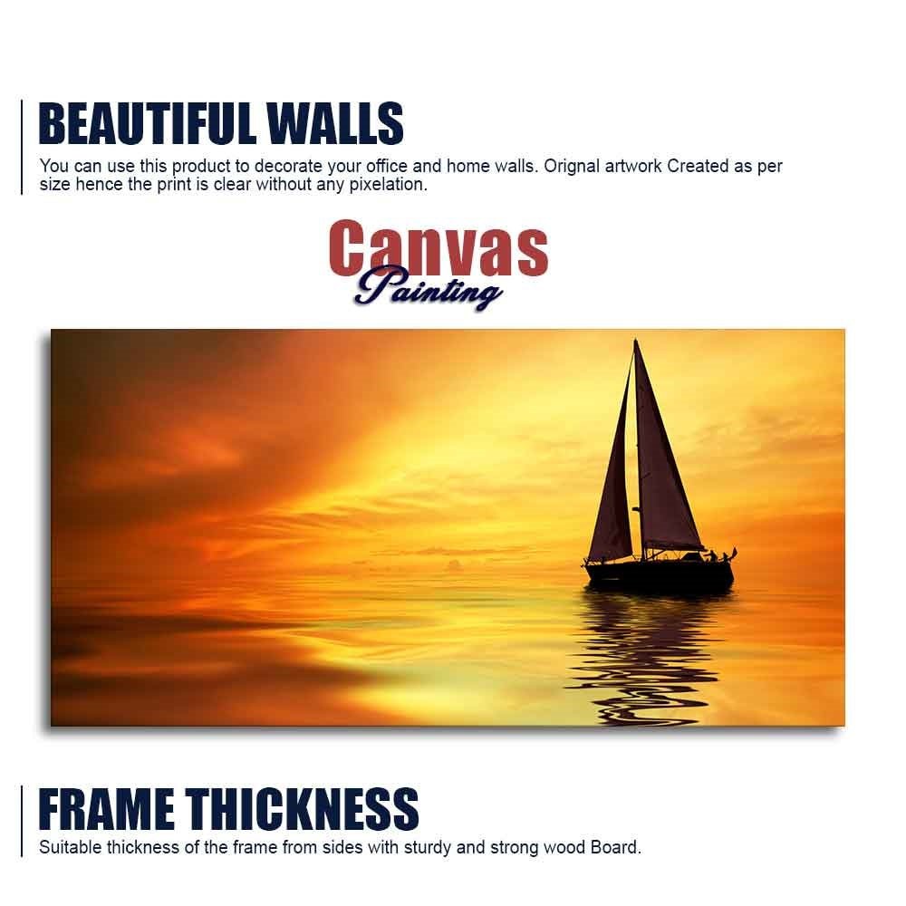 Sailing in Sunset Canvas Wall Painting - Decor Smart