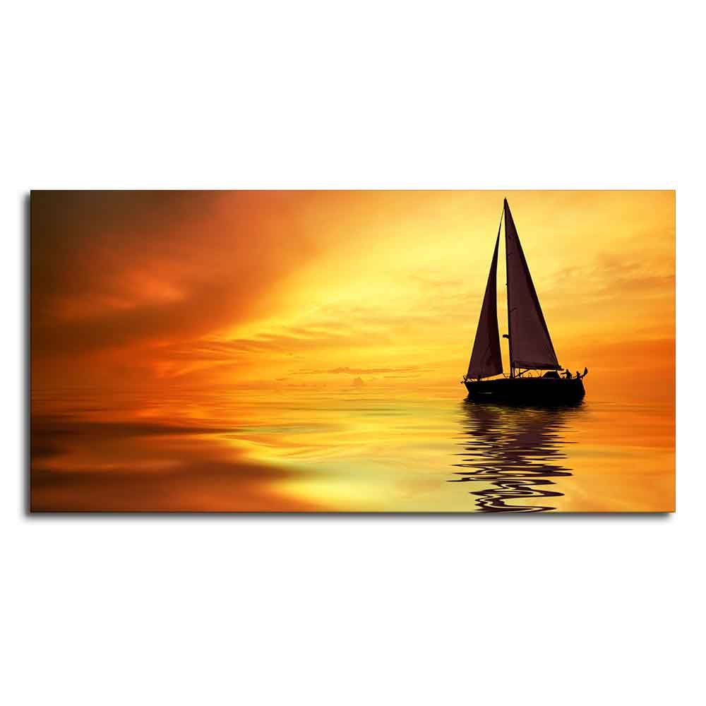 Sailing in Sunset Canvas Wall Painting - Decor Smart