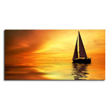 Sailing in Sunset Canvas Wall Painting - Decor Smart