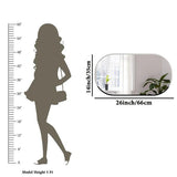 Scandinavian Frameless Beveled Capsule shaped Bathroom Mirror - Decor Smart