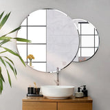 Scandinavian Frameless Beveled Circular Premium Bathroom Mirror - Decor Smart