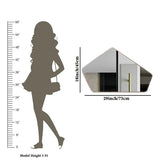 Scandinavian Frameless Beveled Geometrical Shaped Mirror - Decor Smart