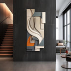 Sculptural Wall Hanging Art Modern Abstract Geometric Pattern