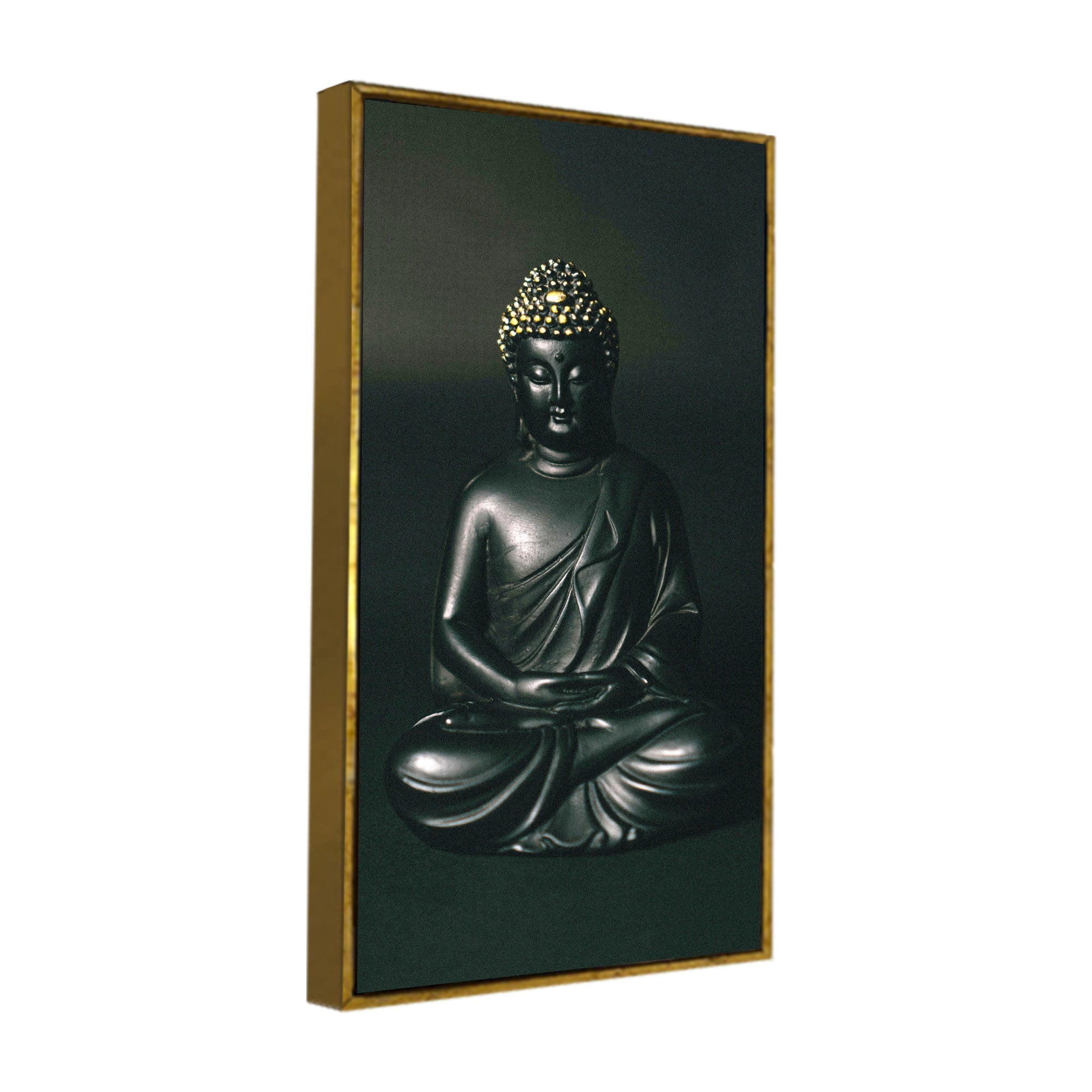 Sculpture of Gautam Buddha Canvas Wall Painting - Decor Smart