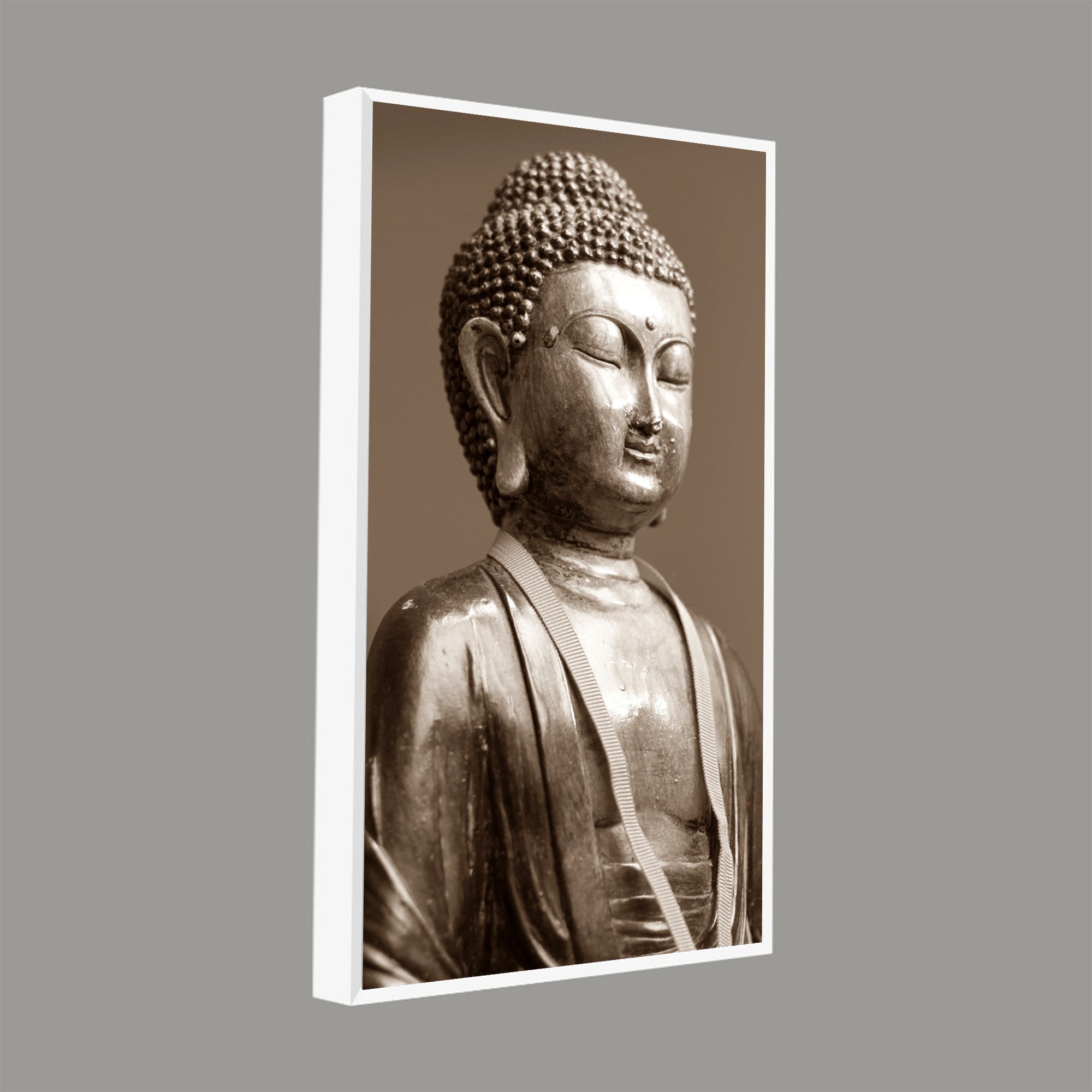 Sculpture of God Buddha Canvas Wall Painting - Decor Smart