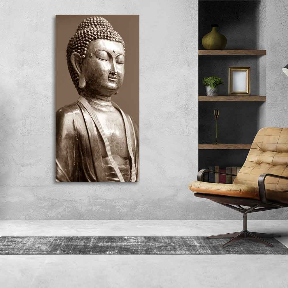 Sculpture of God Buddha Canvas Wall Painting - Decor Smart