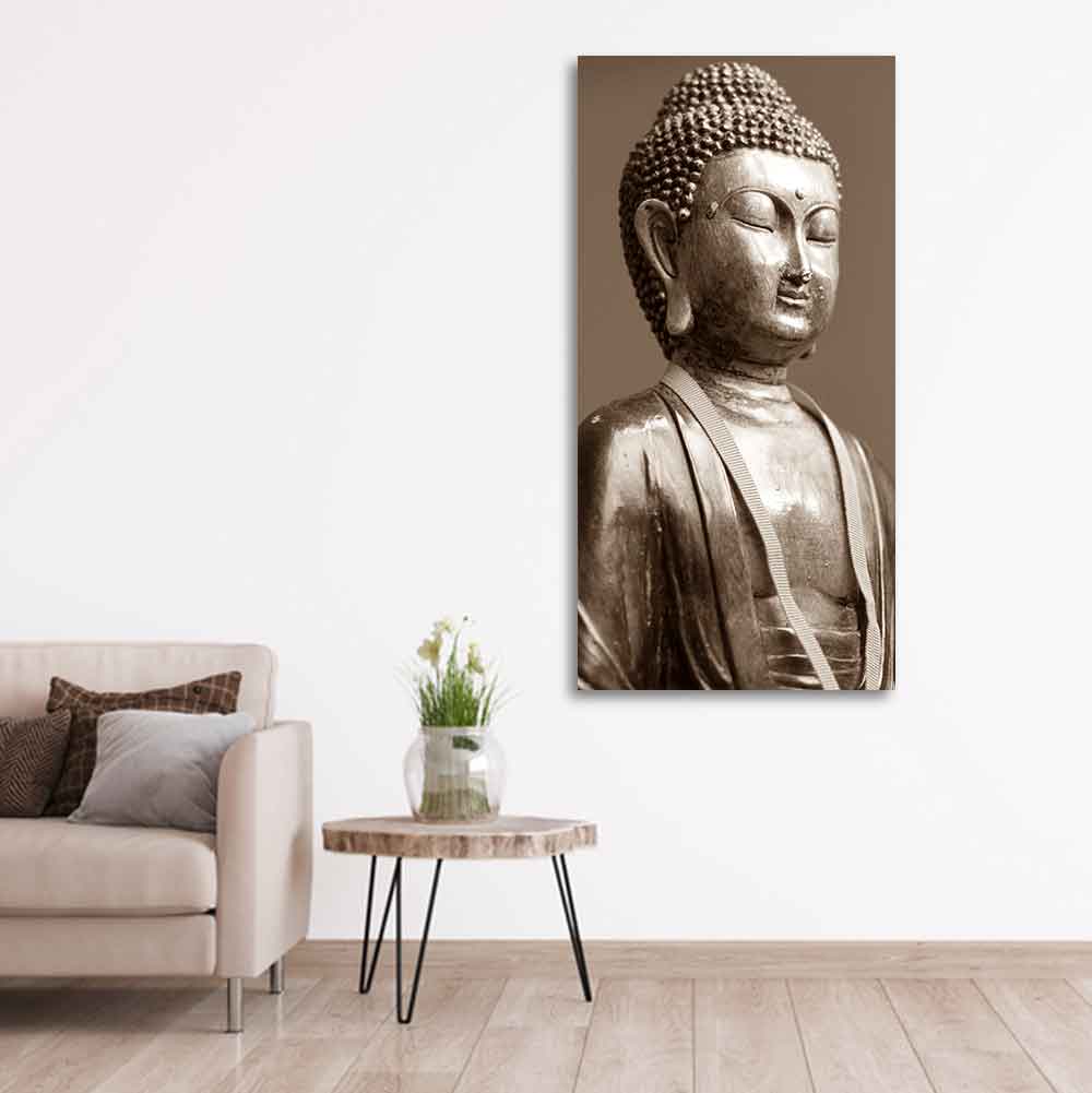 Sculpture of God Buddha Canvas Wall Painting - Decor Smart
