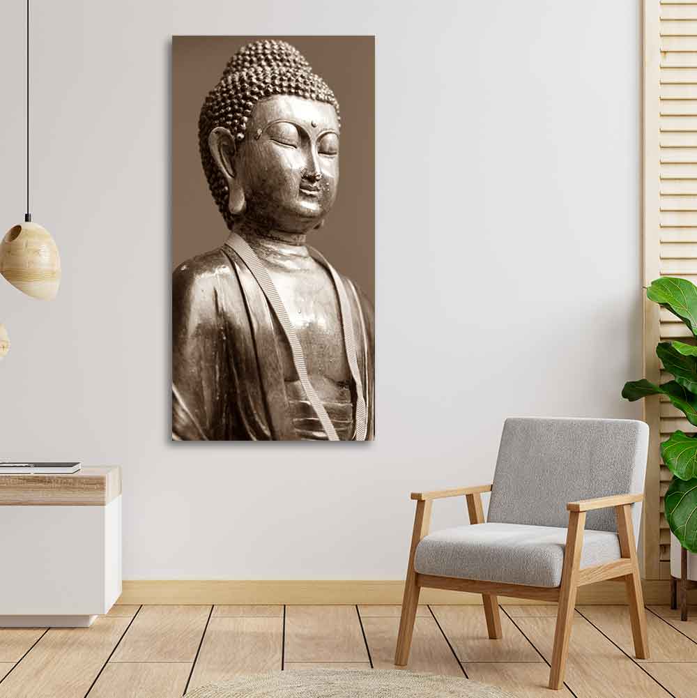Sculpture of God Buddha Canvas Wall Painting - Decor Smart